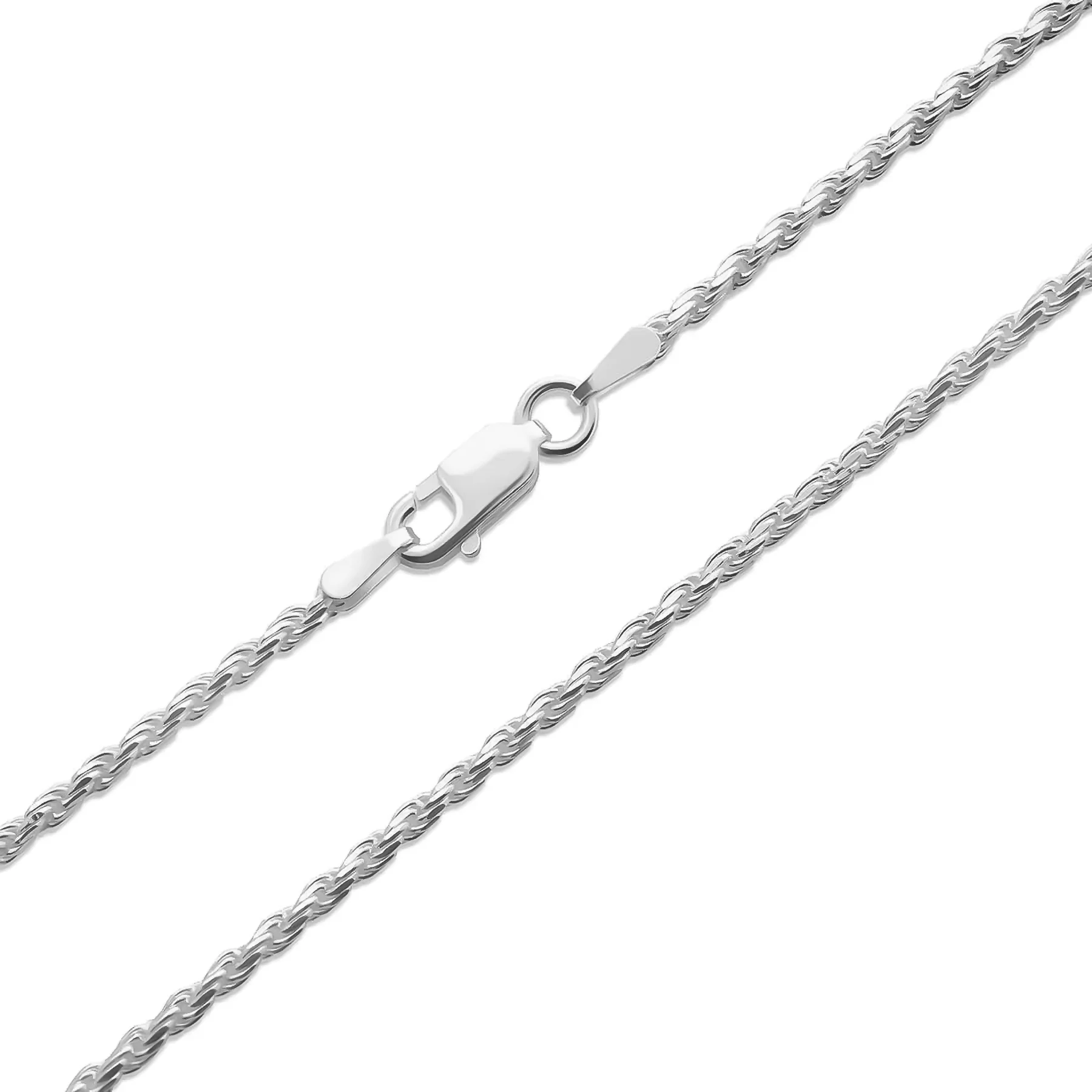 2MM STERLING SILVER ROPE CHAIN - Image 3