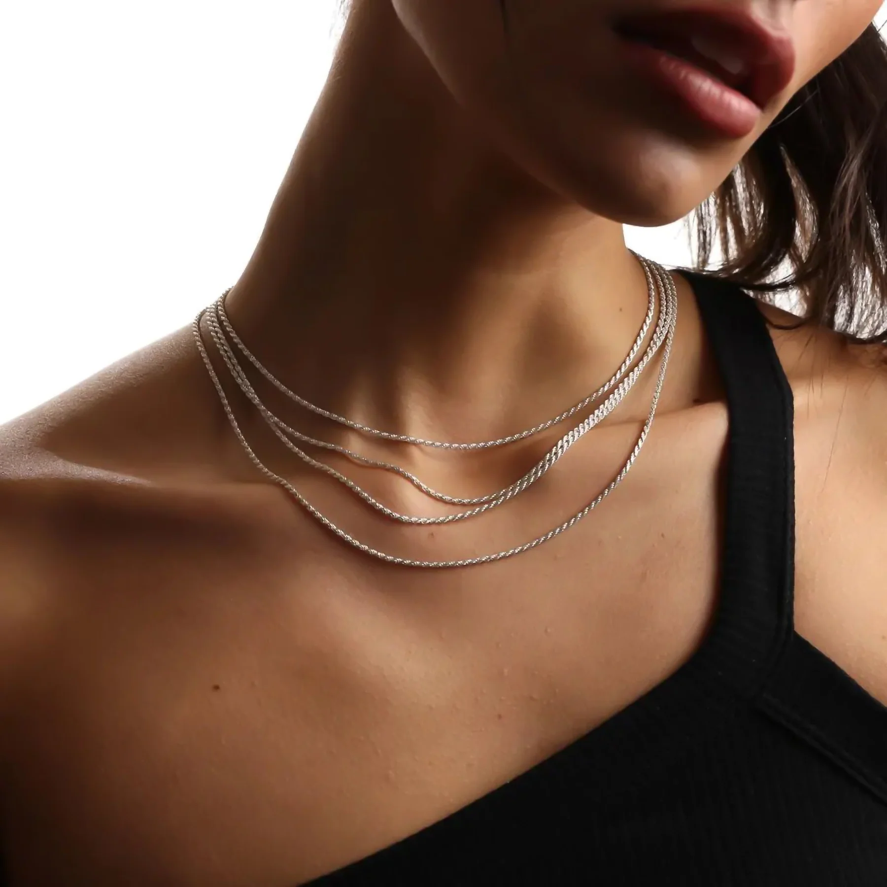 2MM STERLING SILVER ROPE CHAIN - Image 5