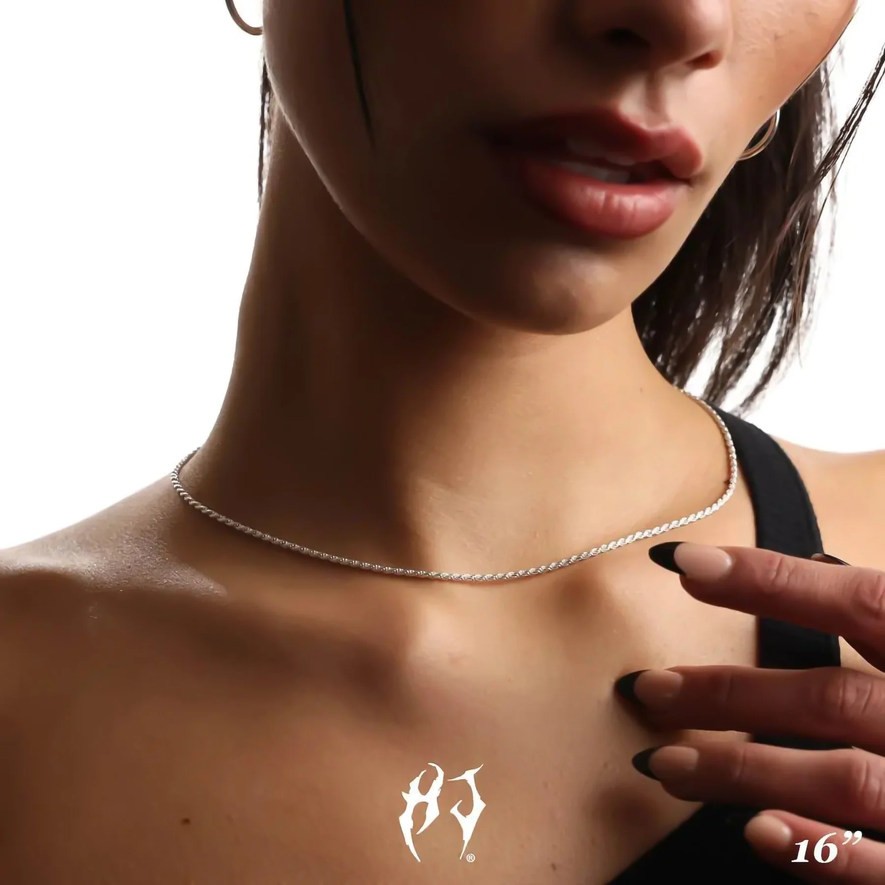 2MM STERLING SILVER ROPE CHAIN - Image 7