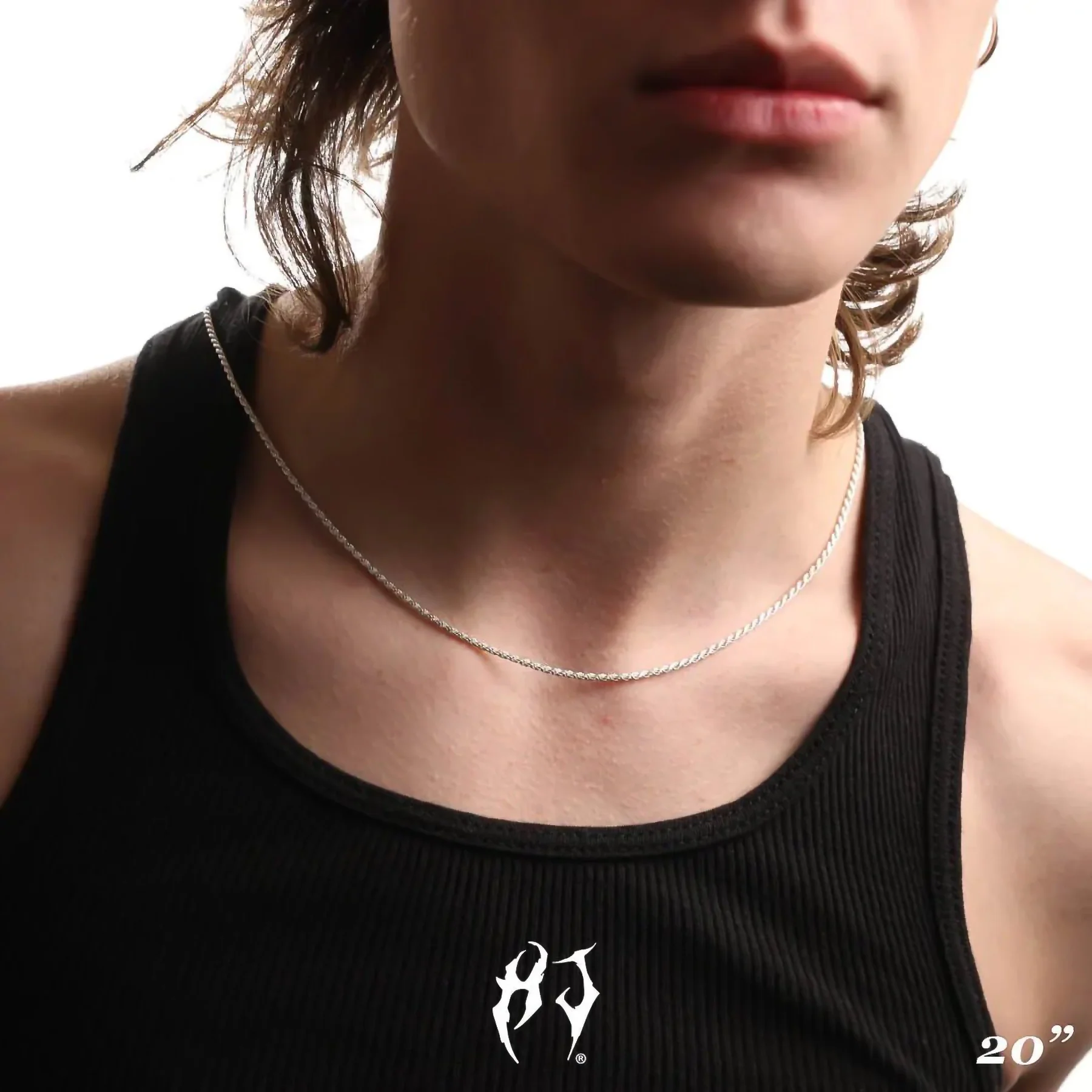 2MM STERLING SILVER ROPE CHAIN - Image 8