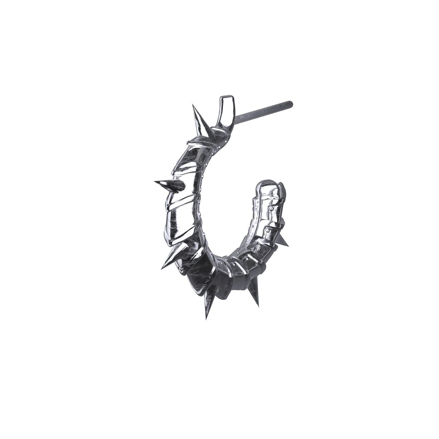 ARMORED OPEN HOOP EARRING - Image 3