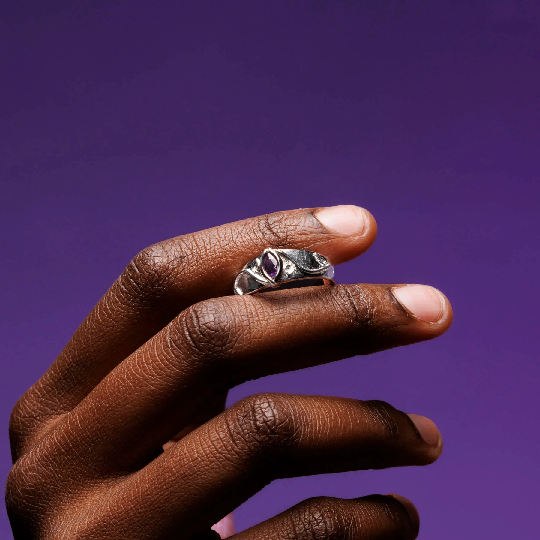 BIRTHSTONE RING (FEBRUARY) - Image 3