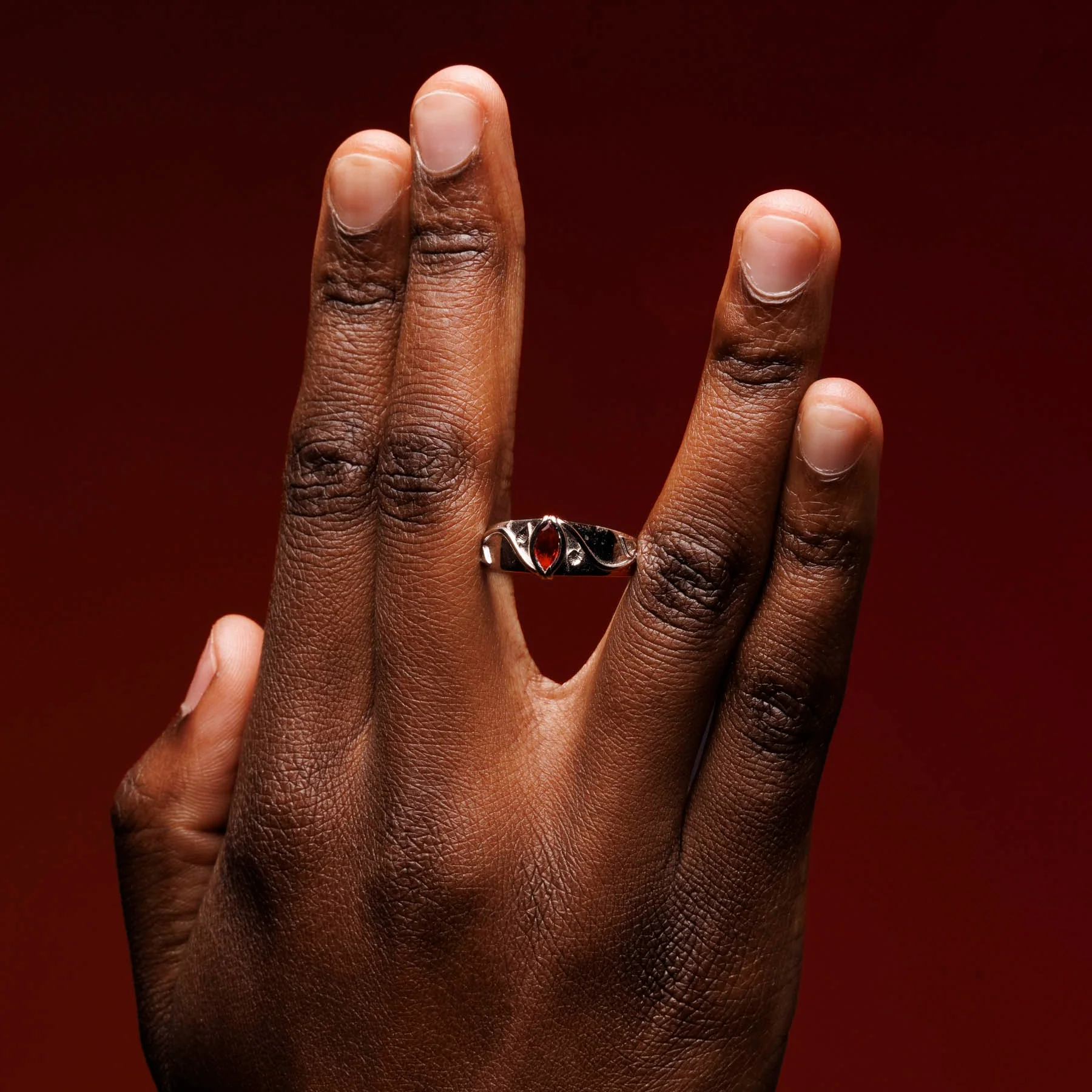 BIRTHSTONE RING (JANUARY) - Image 3