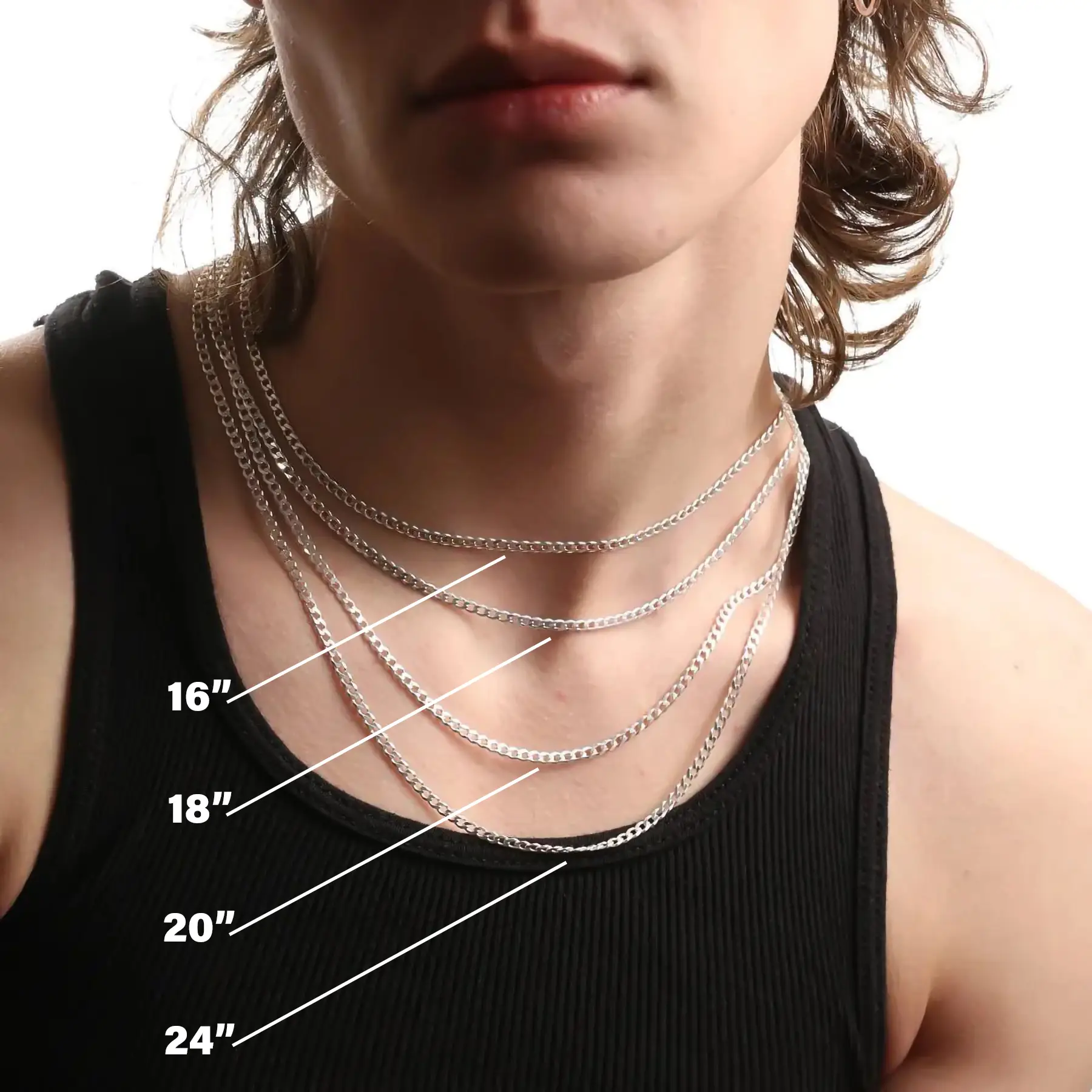 3MM STERLING SILVER CURB CHAIN - Image 10