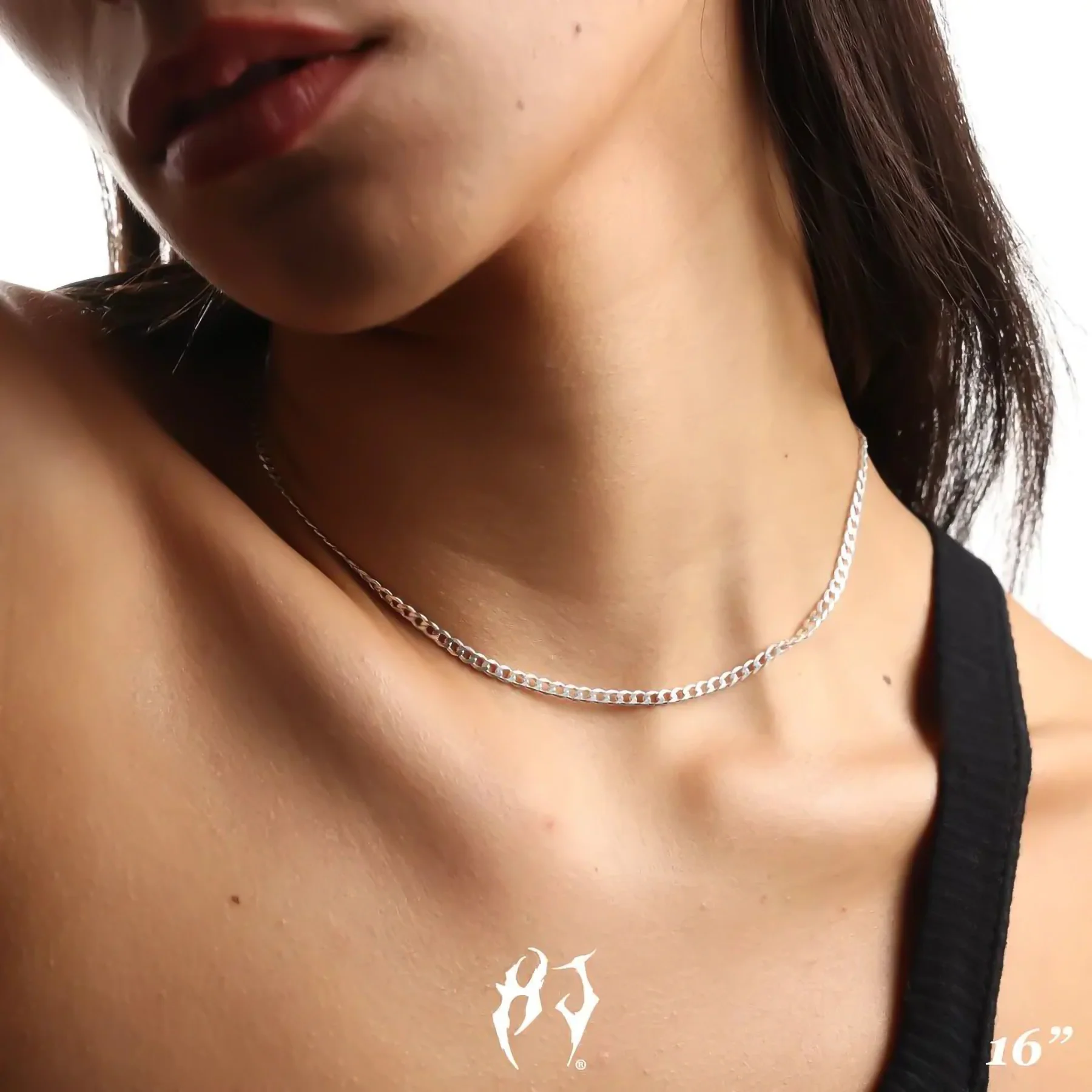 3MM STERLING SILVER CURB CHAIN - Image 6