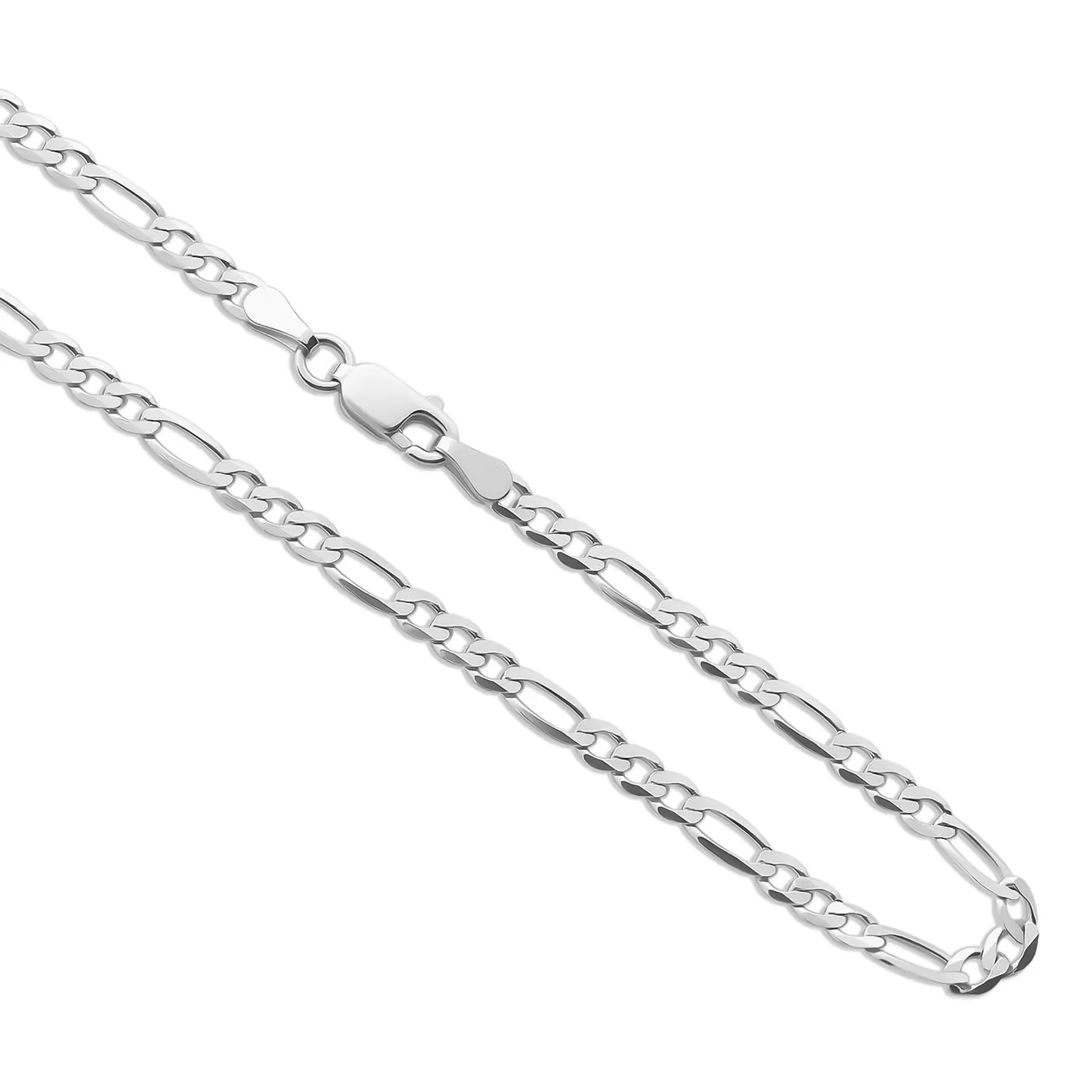 3MM STERLING SILVER FIGARO CHAIN - Image 3
